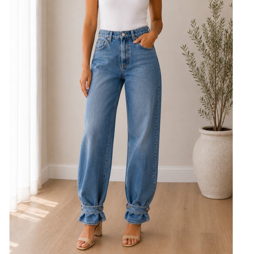 Agolde Cleo Pieced Wide Leg Jeans 28 / 6